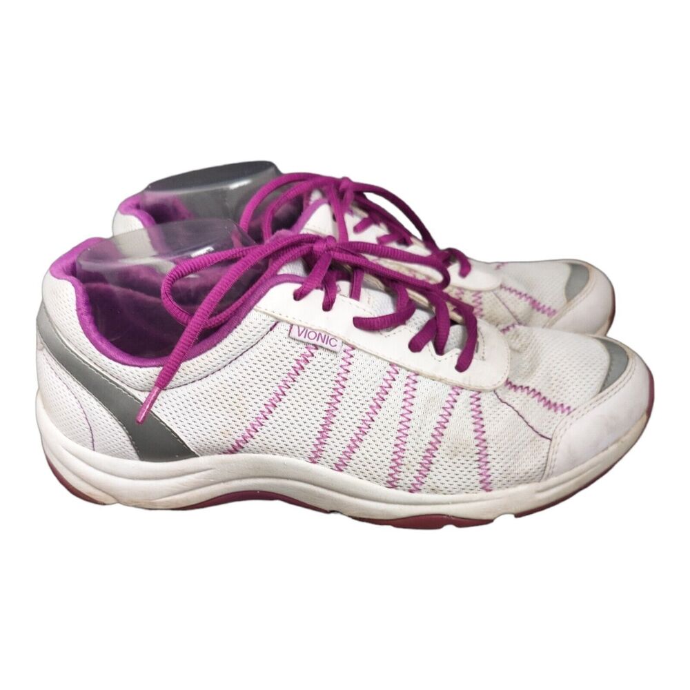 Vionic Alliance women's sneakers Shoes white/purple walking comfort Size 10